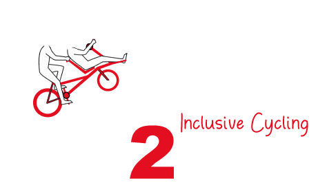 Het logo van join2bike: join2bike - inclusive cycling